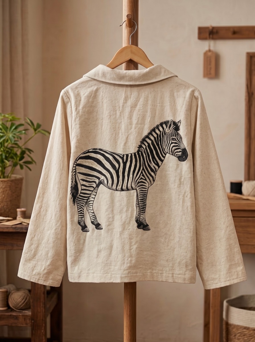 Canvas jacket, zebra