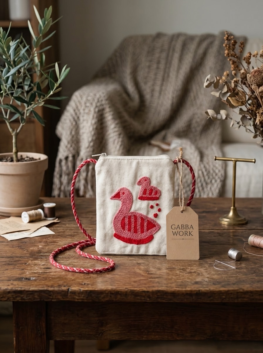 Dori pouch, swan