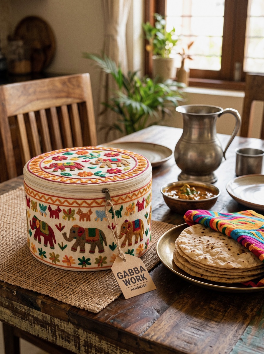 Roti holder (hot pot), elephants
