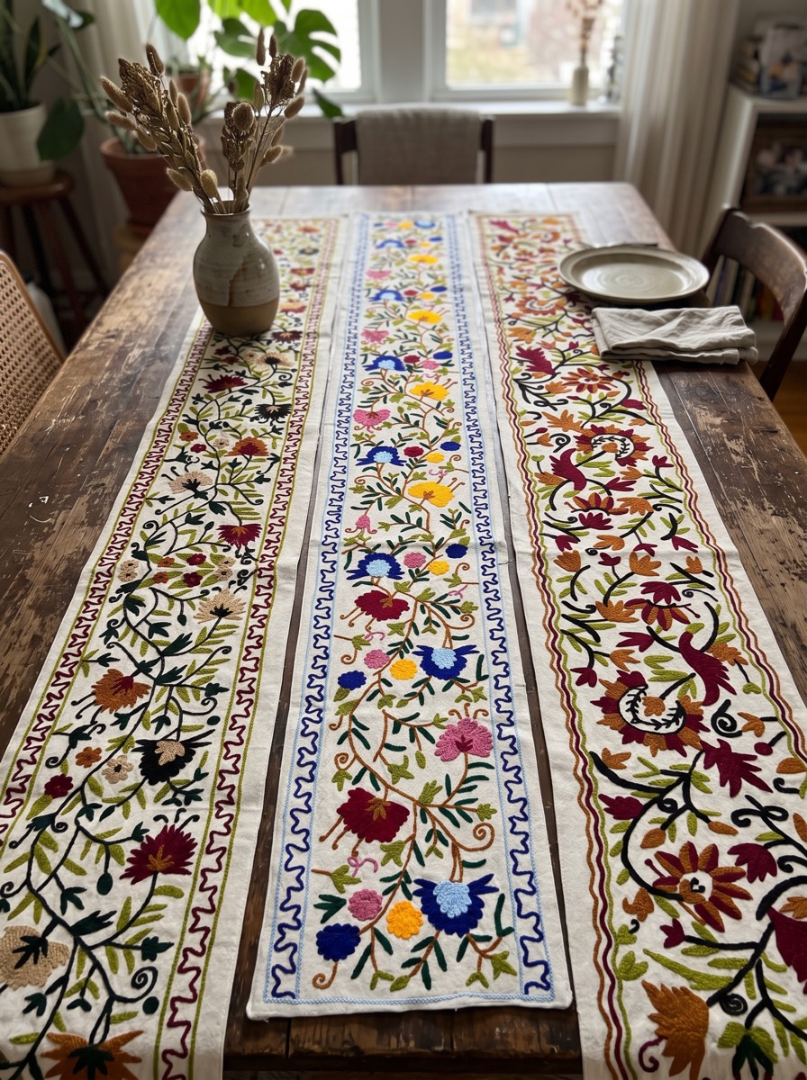Table runner, all three designs