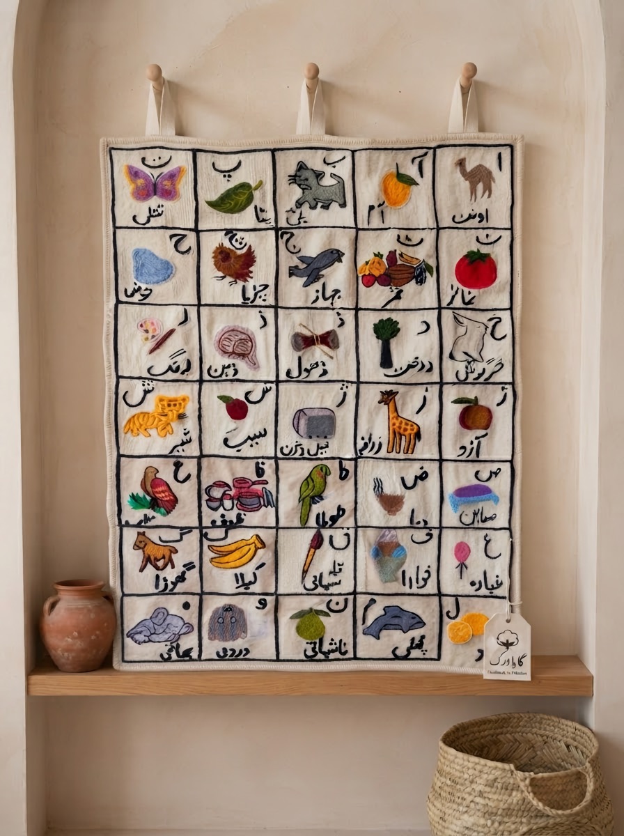 Urdu alphabet wall tapestry