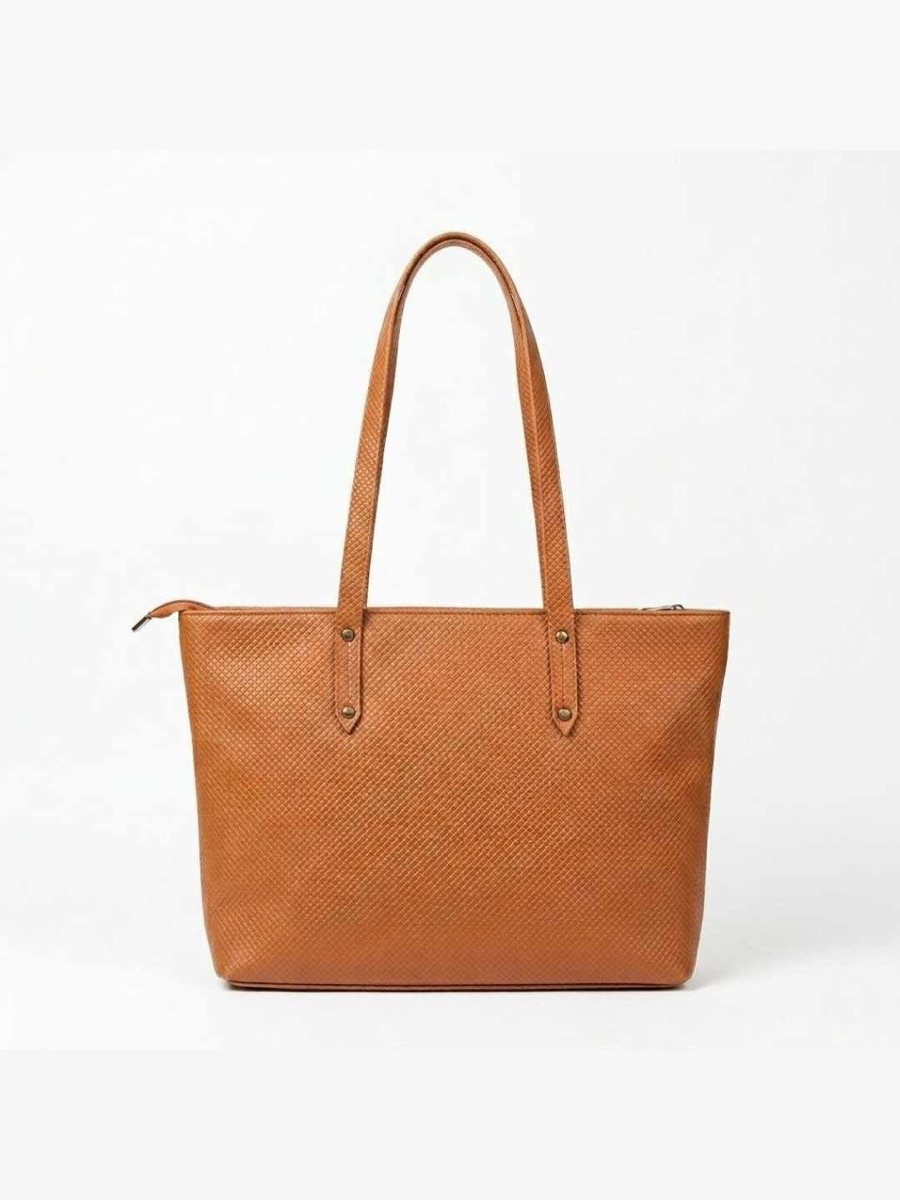 Leeva tote bag, mustard brown