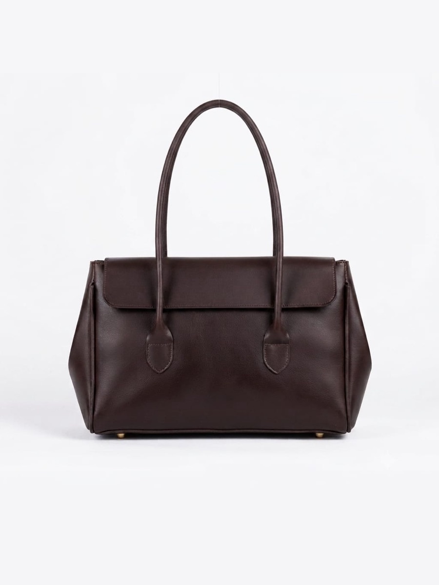 Lonn handbag, dark brown