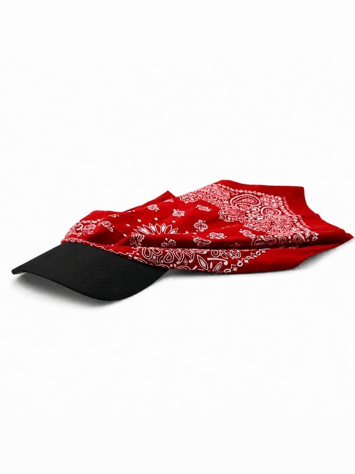 Brimdana bandana cap, red