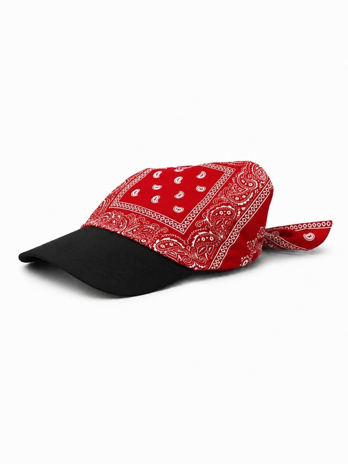 Brimdana bandana cap, red
